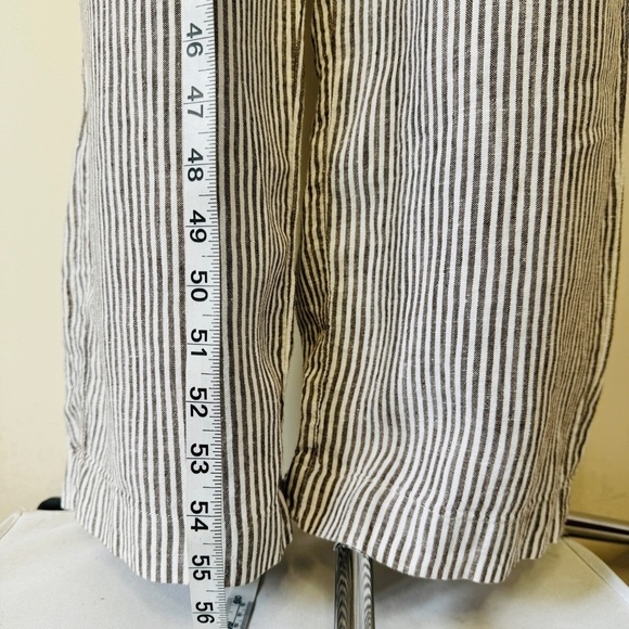 MNG Casual Mango Jumpsuit Striped Wide Leg Seersucker 2 Pockets Lagenlook XS 2 - Picture 7 of 14